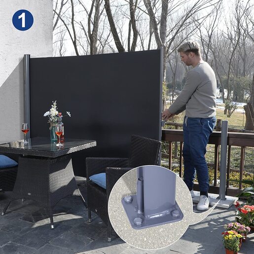 Sjenilo na razvlačenje-pregrada za terase 160 x 300 cm