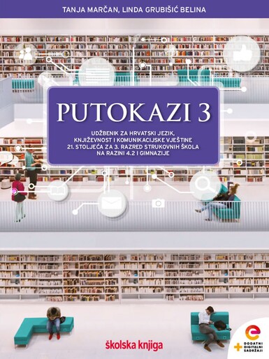 PUTOKAZI 3, integrirani udžbenik za hrvatski jezik i književnost s dodatnim digitalnim sadržajima za 3. razred strukovnih škola na razini 4.2  i gimnazije