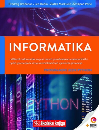 INFORMATIKA 1 - PROGRAMSKI JEZIK PYTHON, udžbenik