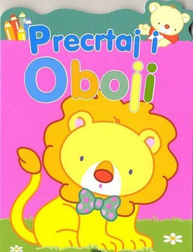 Precrtaj i oboji - lav,