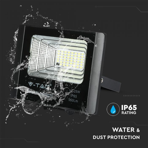 V-TAC 12W LED solarni reflektor s daljinskim upavljačem 6000K