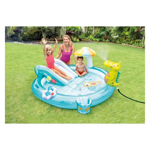 INTEX 57165np vodeno igralište na napuhavanje krokodil 201x170x84 cm