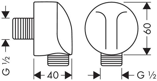 HANSGROHE FIXFIT 27454 priključak za tuš crijevo