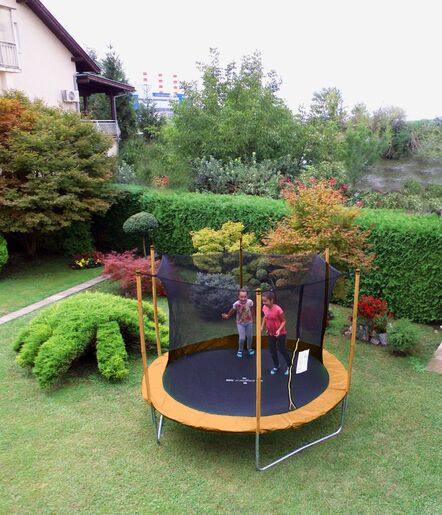 LEGONI trampolin FUN sa zaštitnom mrežom, 305cm, narančasti