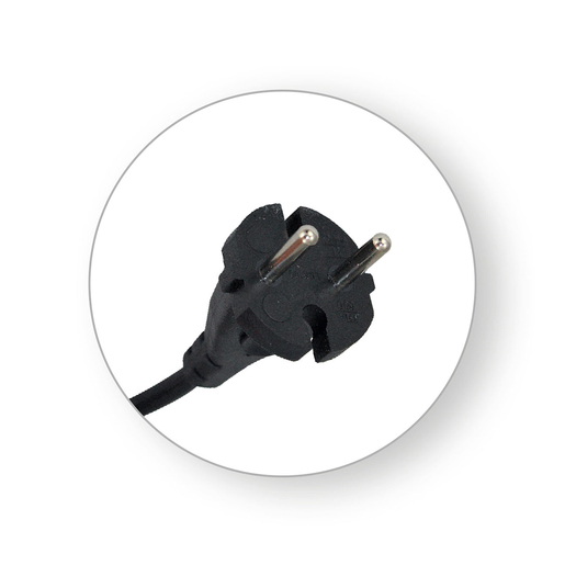 COMMEL priključni kabel za električne alate, crni, H05RR-F 2x1 / 4 m