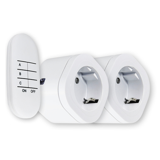 COMMEL 2 x utičnica s daljinskim u pravljačem