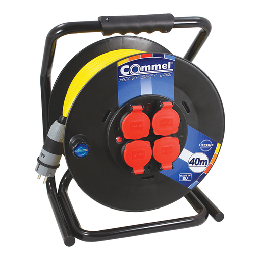 COMMEL kabelska motalica na PVC bubnju 300 mm, AT N07V3V3-F 3G1,5 / 30 m