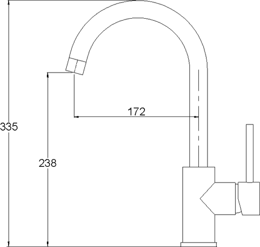 Helika Sabia 5523 Krom slavina