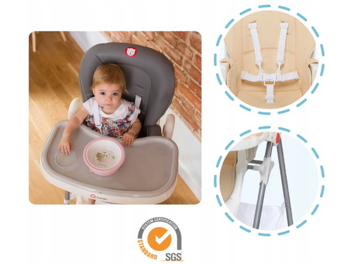 Lionelo dječja hranilica/ležaljka Linn PLUS bež