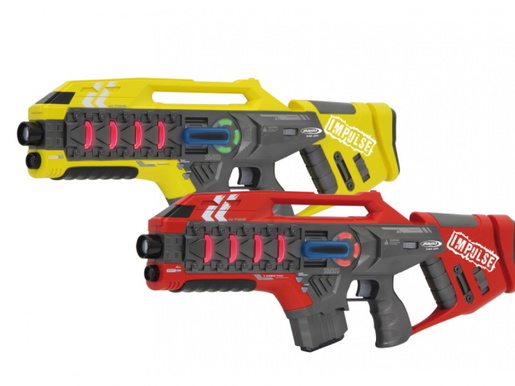 Jamara pištolji, IR, set 2 komada, žuta, crvena