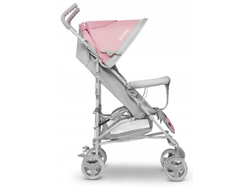 Lionelo dječja kolica ELIA roza + zaštita od kiše, komaraca, prekrivač za noge
