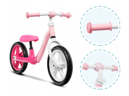 Lionelo dječji bicikl - guralica Alex 12" ružičasti