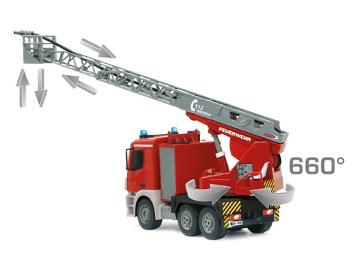 Jamara kamion na daljinsko upravljanje, vatrogasni Mercedes Antos, crveni 1:20