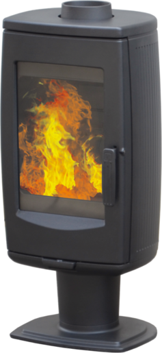 Plamen peć Aria crna