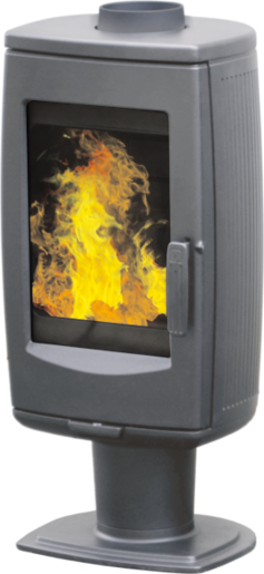 Plamen peć Aria siva