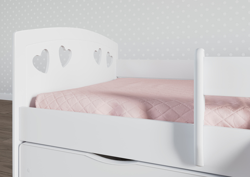 Drveni dječji krevet Julia s ladicom 180*80 cm - bijeli
