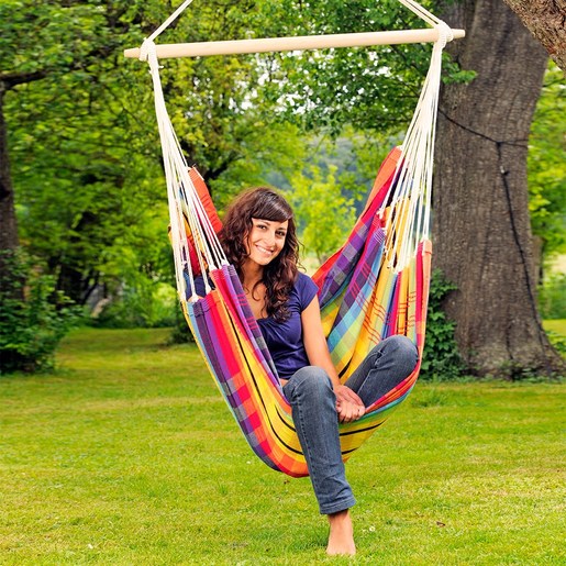 Amazonas Brasil Rainbow viseća stolica + Luna Rockstone stalak