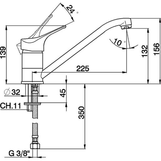 CISAL MITO3 M300058021 slavina za sudoper krom