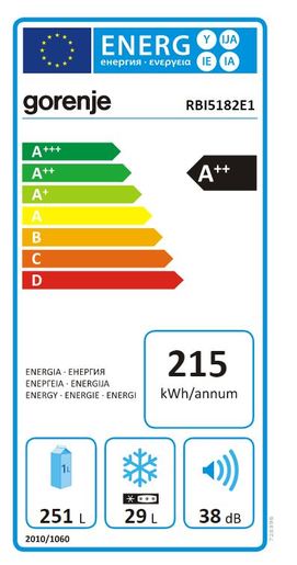 Gorenje hladnjak RBI5182E1*RASPRODAJA_AMBALAŽA_TPNJ