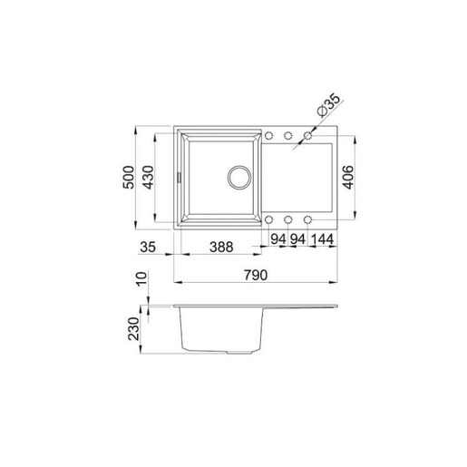 Elleci Easy 300 sudoper + SHR L Nero slavina