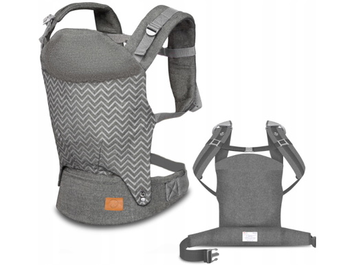 Lionelo dječja nosilica - klokanica MARGAREET srebrno- siva