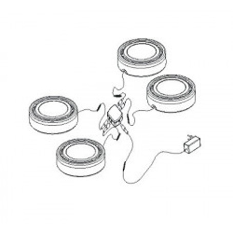 X-LIGHT LED lampi za ormar, hladna bijela 6000K, bijela, 6 kom