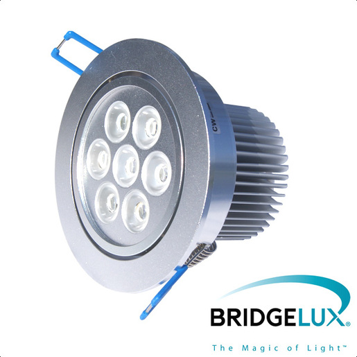 X-LIGHT ugradbena LED lampa 7x1W, topla bijela 3000K, dimabilna (Bridgelux led)