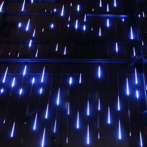 X-LIGHT Meteor LED Light efekt, 80 cm, hladna bijela 6000K, 10 kom