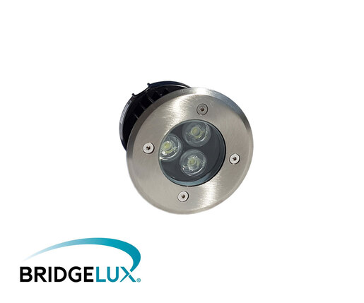 X-LIGHT podna ugradbena LED lampa, 3x1W, hladna bijela 6000K, IP-65