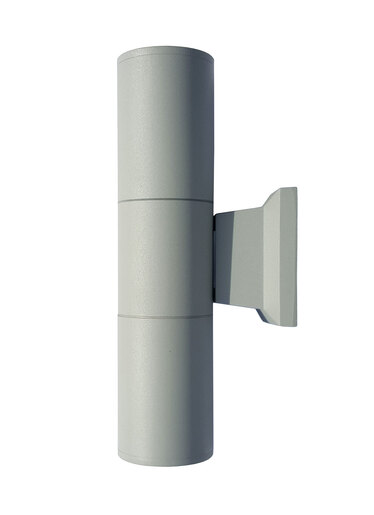 X-LIGHT zidna LED lampa, 2x3W, topla bijela 3000K, IP-65, siva