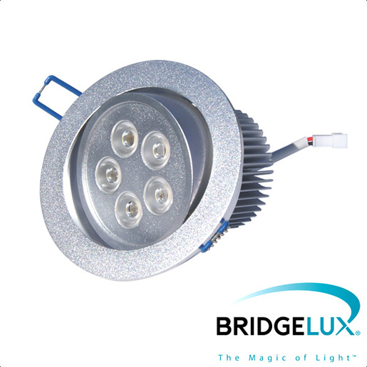 X-LIGHT ugradbena LED lampa, 5x1W, topla bijela 3000K (Bridgelux led)