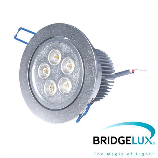X-LIGHT ugradbena LED lampa, 5x1W, topla bijela 3000K (Bridgelux led)