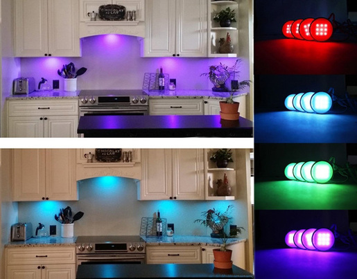 X-LIGHT LED lampe za ormar, RGB s kontrolerom, bijela, 4 kom