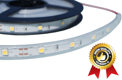 X-LIGHT LED traka SMD5050 MK3 30 LED/m, 7.2W/m 24V topla bijela IP-65 3000K, 1m