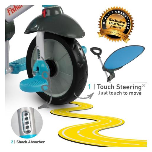 Smart trike 3250933 tricikl 3 u 1 charm plavi