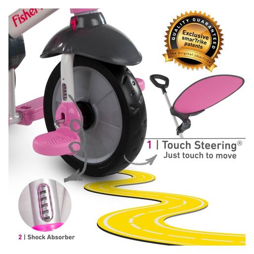 Smart trike 3250233 tricikl 3 u 1 charm rozi