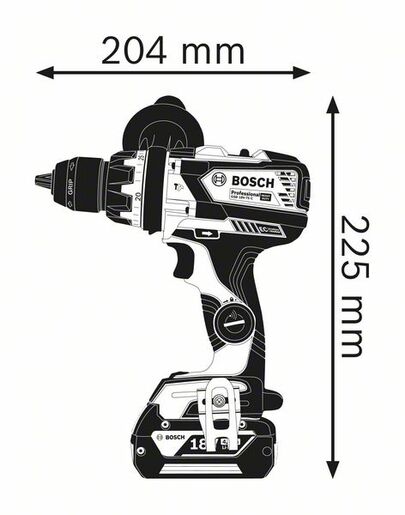 BOSCH Professional akumulatorska udarna bušilica GSB 18V-110 C, L-Boxx, SAMO ALAT