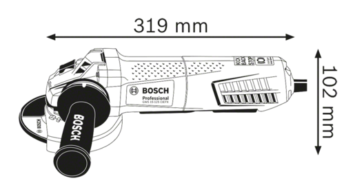 BOSCH Professional kutna brusilica GWS 15-125 CIEPX
