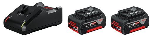 BOSCH Professional početni set 2 x GBA 18V 4,0 Ah baterija + GAL 18V-40 punjač