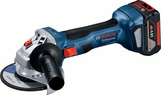 BOSCH Professional akumulatorska kutna brusilica GWS 180-LI (2 x 4.0 Ah, L-BOXX)