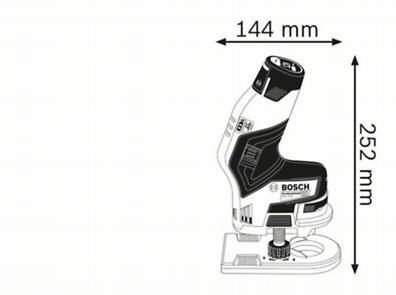 BOSCH Professional akumulatorska glodalica rubova GKF 12V-8 - SAMO ALAT