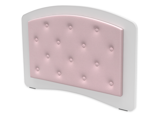 Dječji tapicirani krevet MEGI gumbi - rozi - 160*80