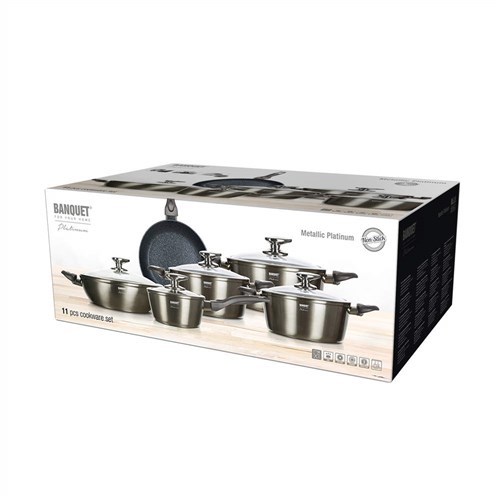 BANQUET Metallic Platinum set lonaca 11/1*RASPRODAJA_sitno oštećenje_TPNJ