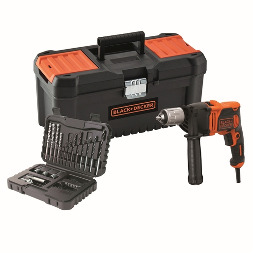 BLACK & DECKER udarna bušilica 850W s 32-dijelnim priborom BEH850KA32