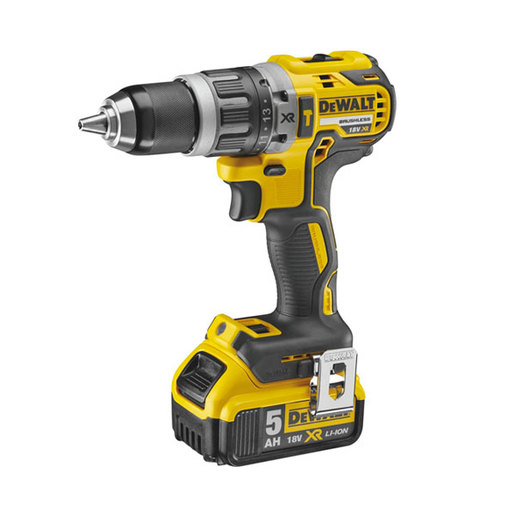 DEWALT akumulatorski set bušilica-odvijač DCD796P2 + kutna brusilica DCG405N + 2 x 18V 5,0 Ah