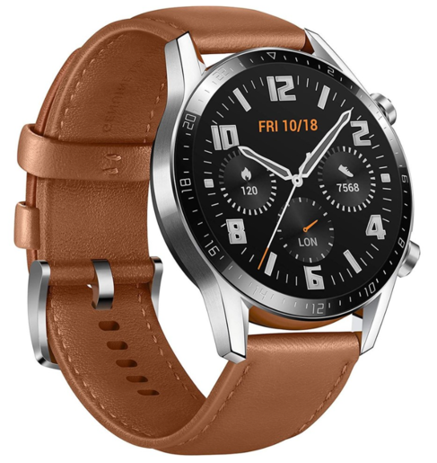 Huawei Watch GT2 46 mm Classic, smeđi kožni remen, pametni sat