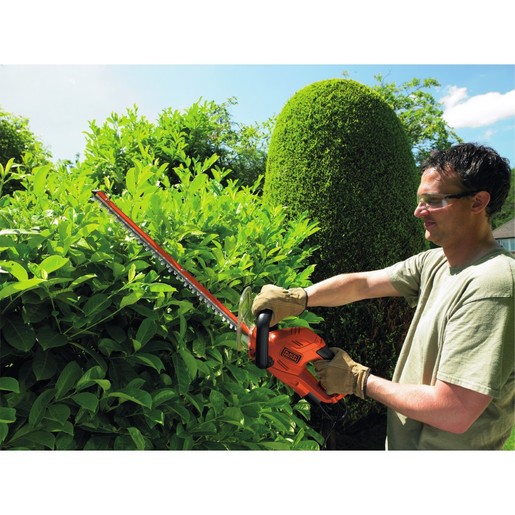 BLACK & DECKER električne makaze za živicu 500W 55cm + vrtne makaze GT5055KIT2