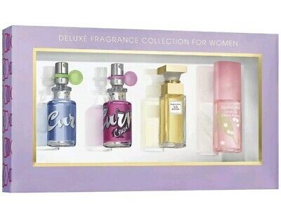 Elizabeth Arden, 4 Piece Mini Set: Green Tea Cherry Blossom EDT 15 ml - Fifth Avenue EDT 10 ml - Curve EDT 15 ml - Curve Crush EDT 15 ml, ženski