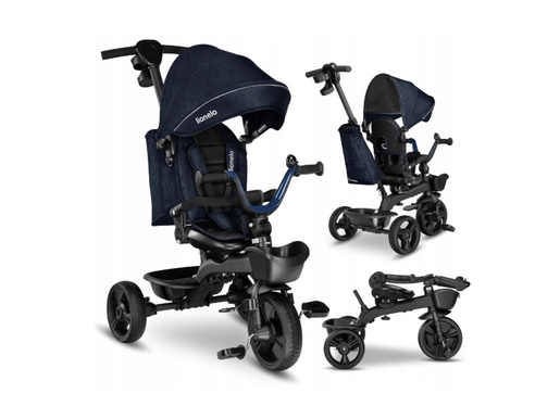 Lionelo tricikl Kori, 2 u 1, okvir od magnezija, plavi