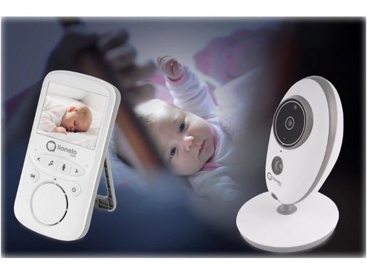 Lionelo dječji video monitor BabyLine 5.1, 2xkamera, 8 uspavanki, domet do 300m
